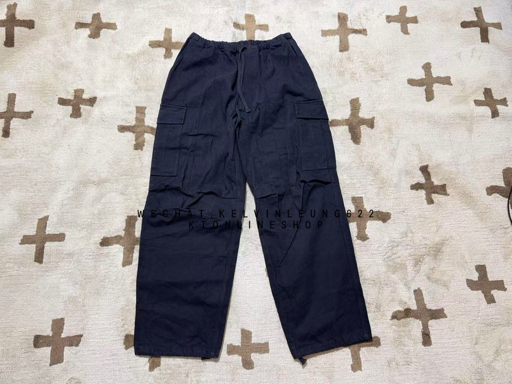 COMOLI BLACK DRILL 6 POCKET PANTS