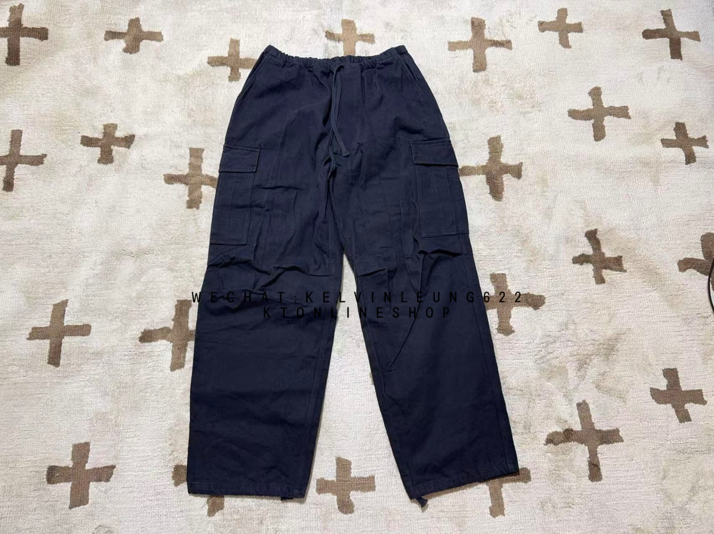 COMOLI BLACK DRILL 6 POCKET PANTS