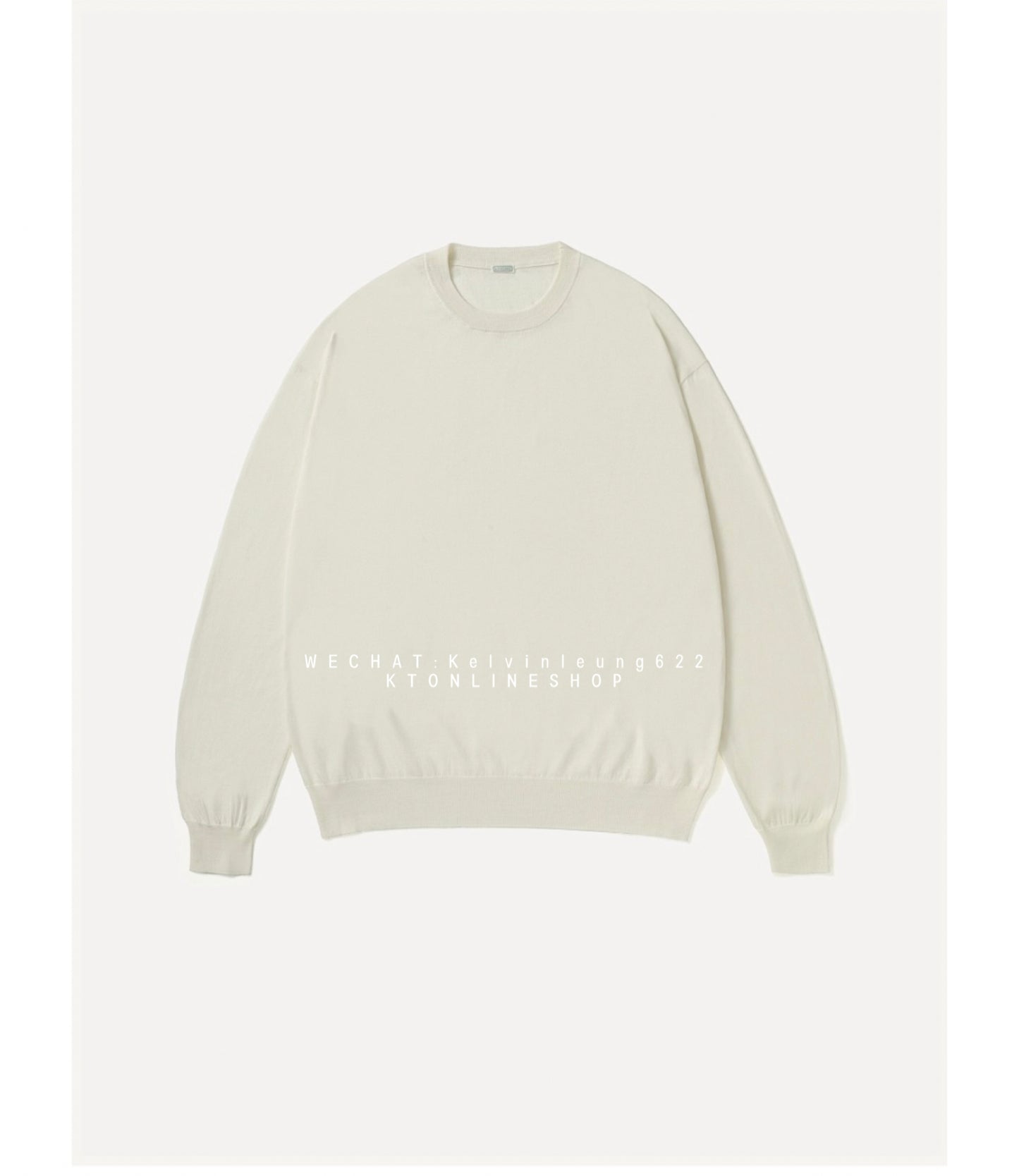 A.PRESSE 26AW Wool Cotton High Gauge Crew Neck Sweater
