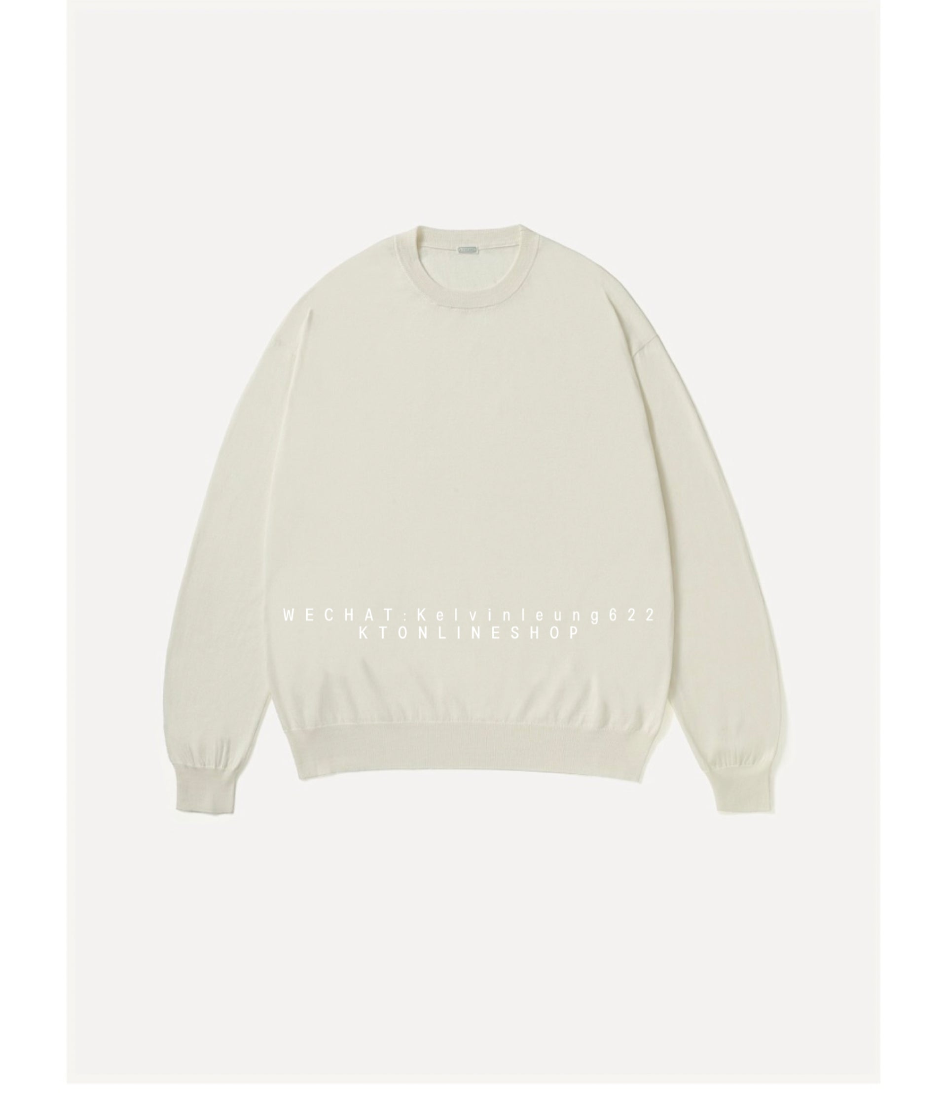 A.PRESSE 26AW Wool Cotton High Gauge Crew Neck Sweater