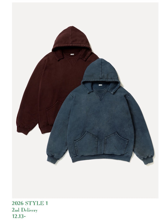 A.PRESSE 26SS Vintage Attached Hood Sweat Parka