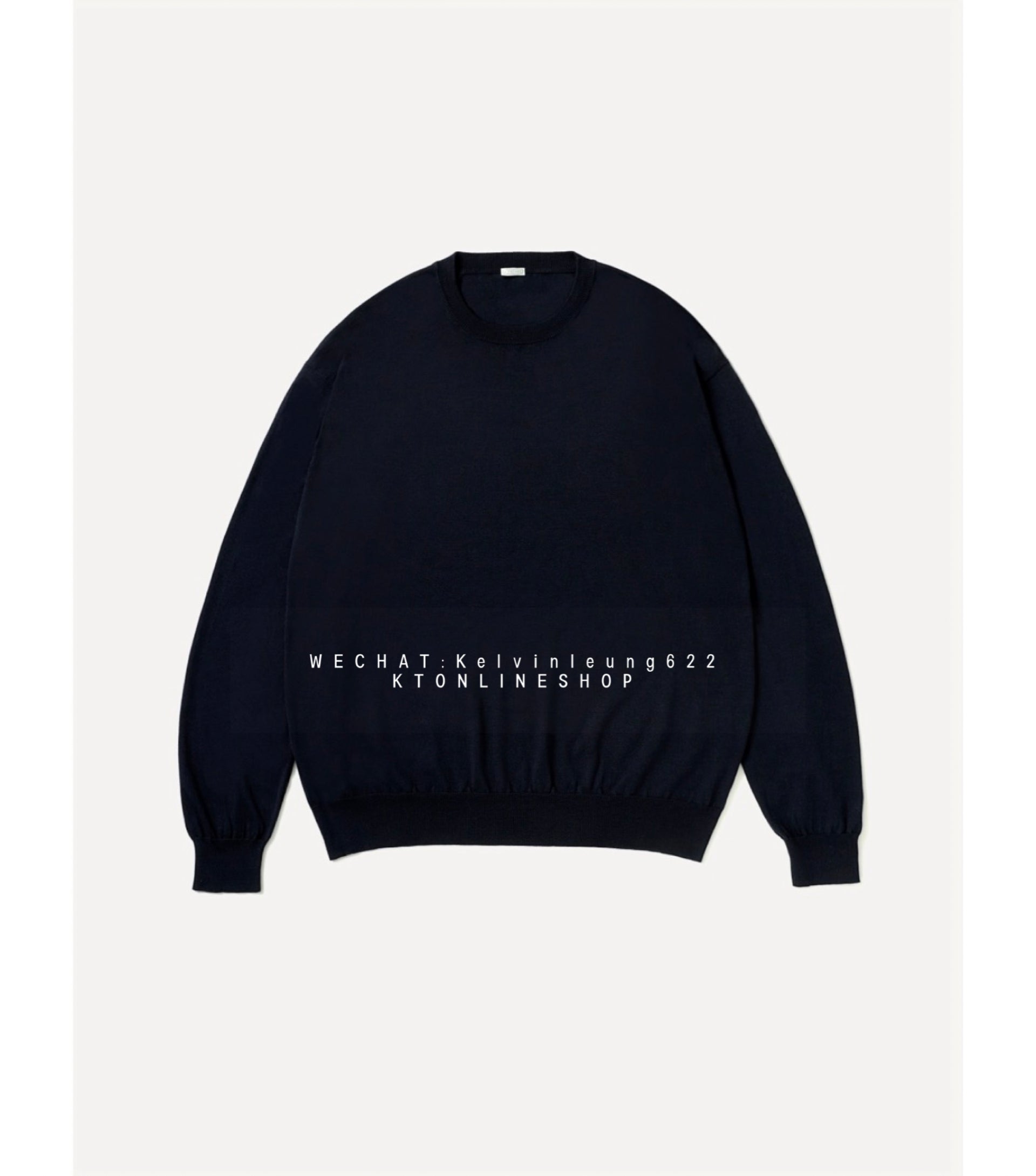 A.PRESSE 26AW Wool Cotton High Gauge Crew Neck Sweater