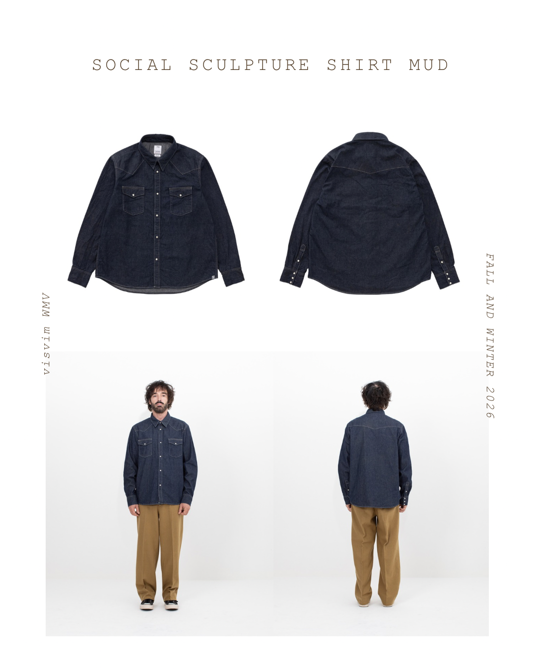 VISVIM 26AW SOCIAL SCULPTURE SHIRT MUD