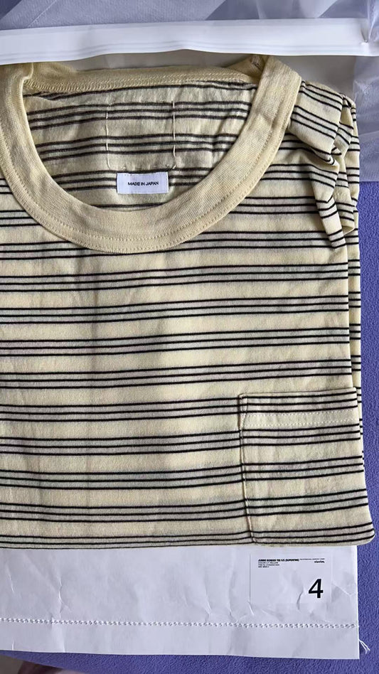 VISVIM JUMBO BORDER TEE SS(SUPREFINE)