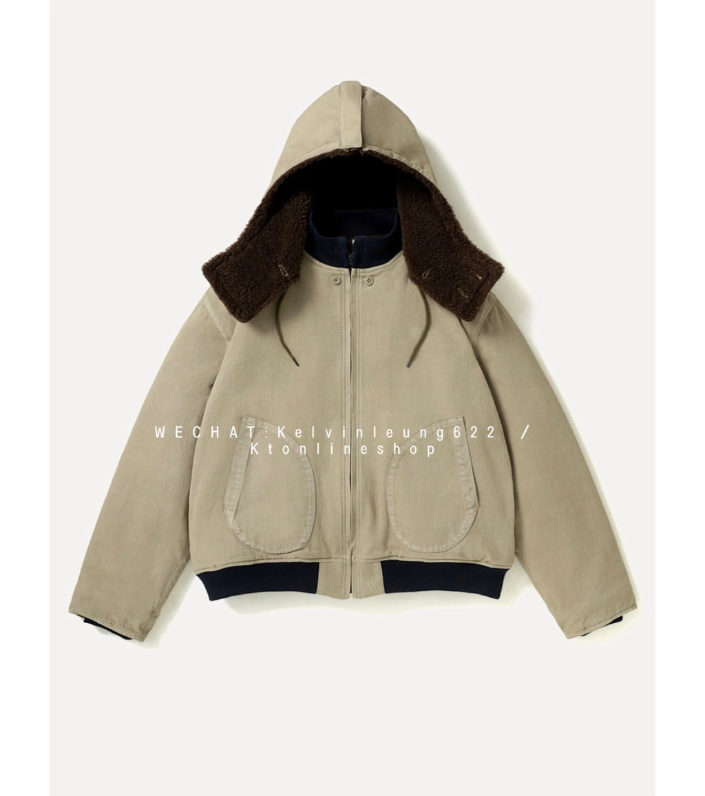 A.presse 26AW Vintage WW2 US Navy Deck Hooded Jacket