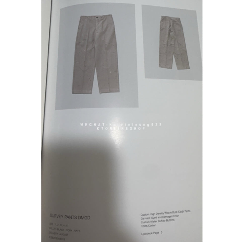 VISVIM 26FW SURVEY PANTS DMGD