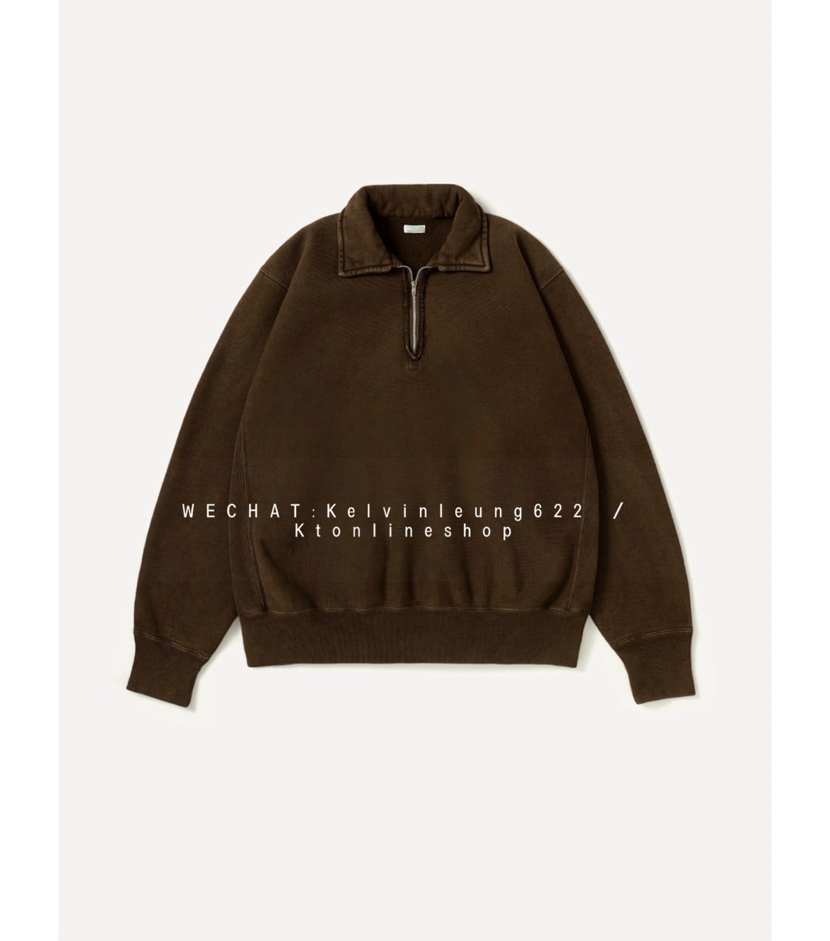 A.presse 26AW Vintage Half Zip Sweatshirt