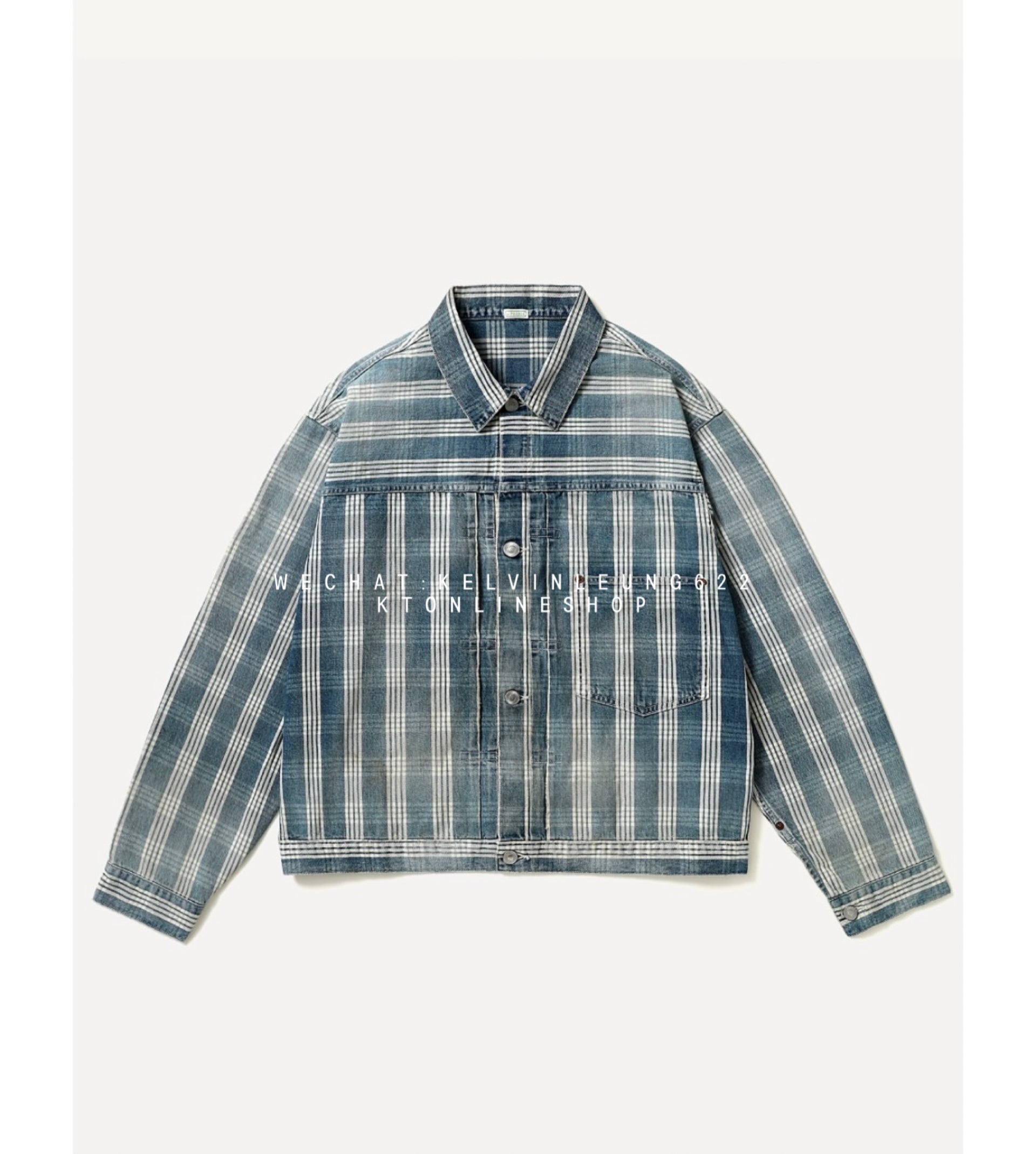 A.PRESSE 26SS No.213 indigo palaka denim jacket