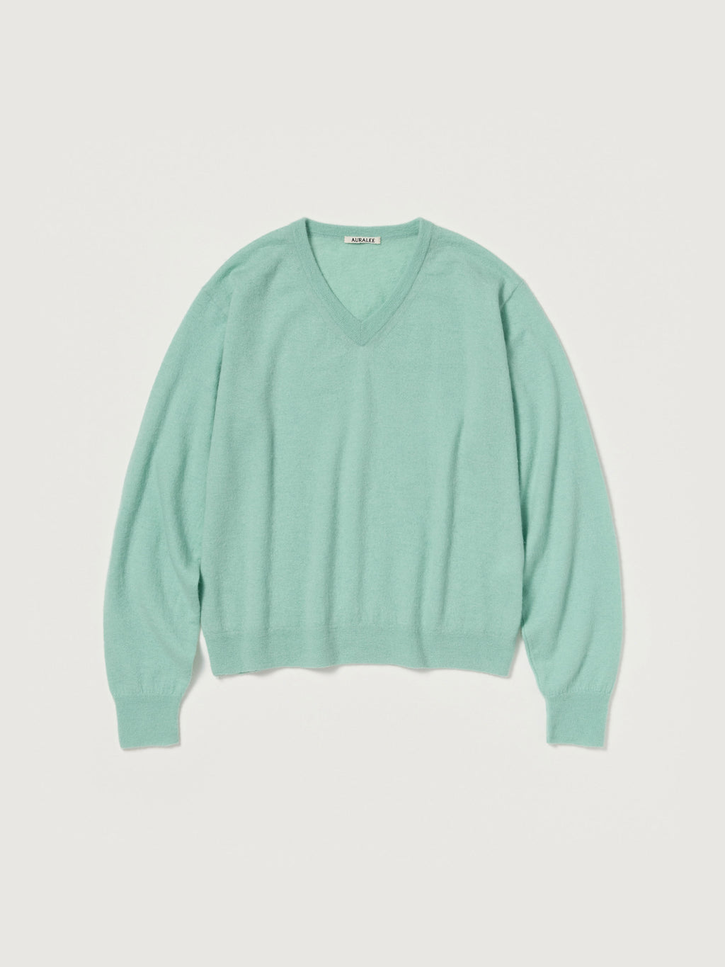AURALEE 26AW HIGH GAUGE SOFT CASHMERE KNIT V-NECK P/O