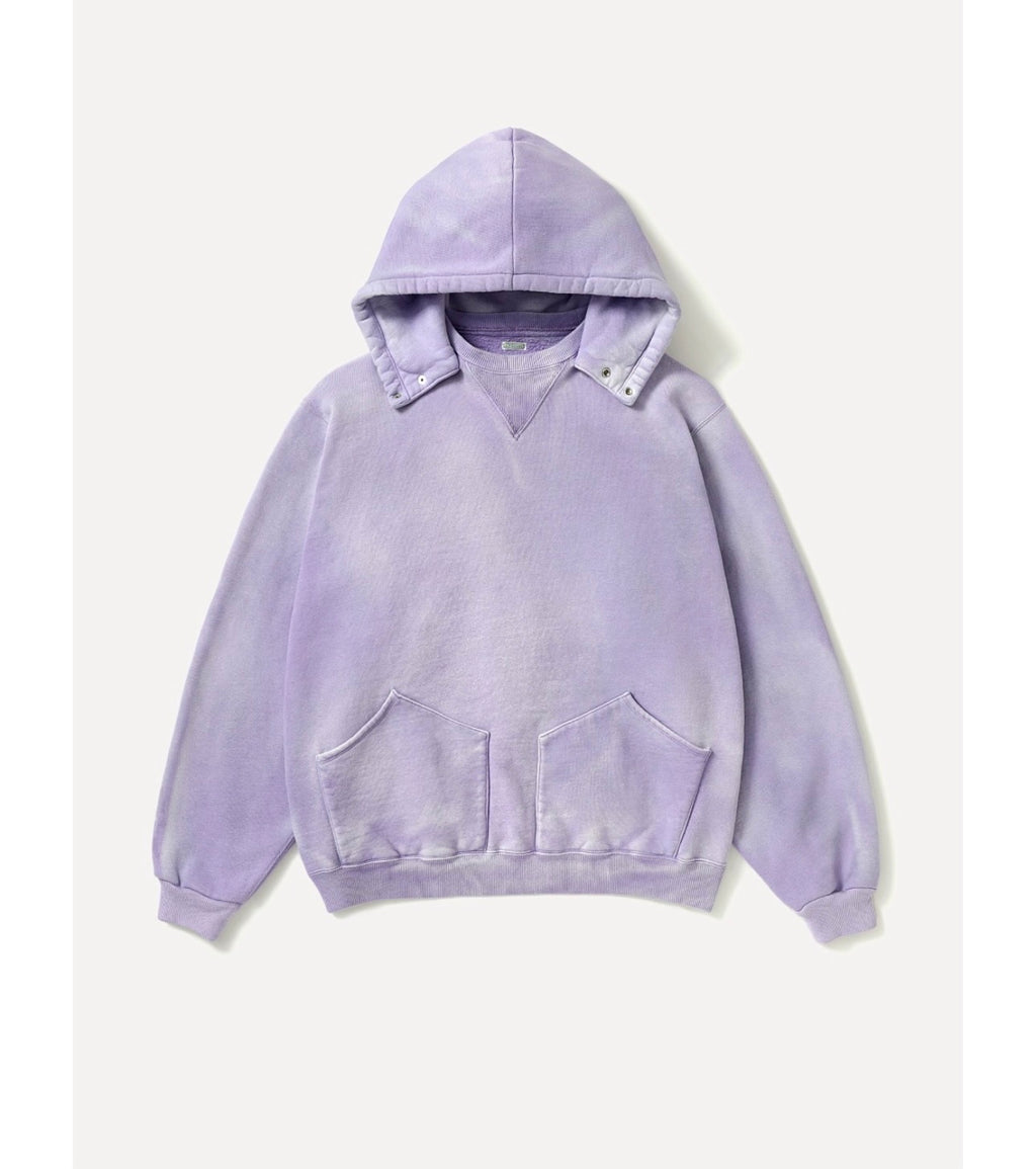 A.PRESSE 26AW Vintage Attached Snap Hood Sweat Parka