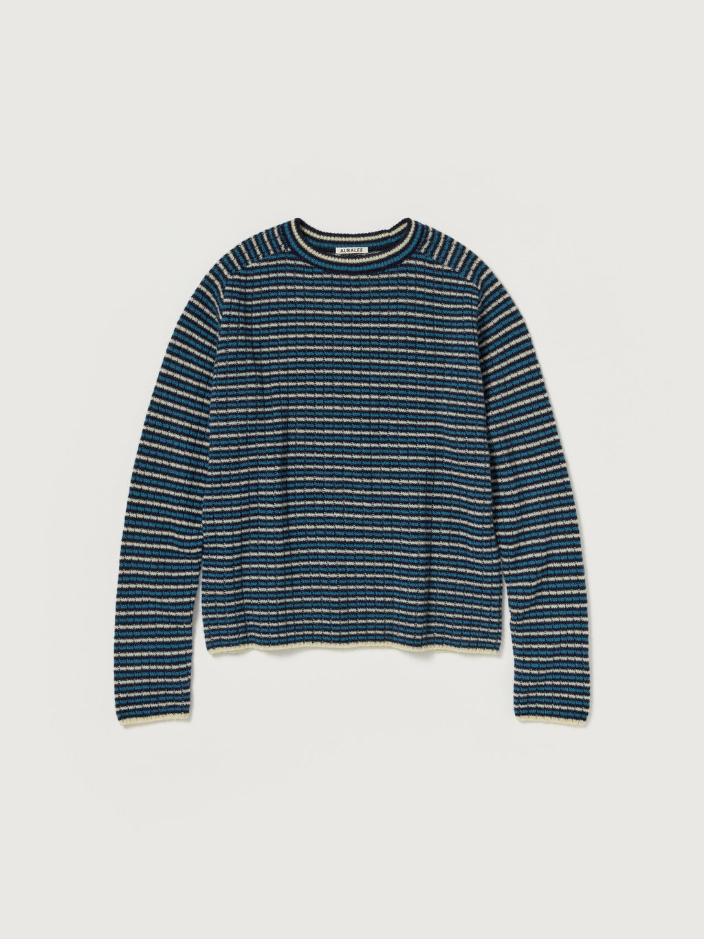 AURALEE 26AW SHETLAND WOOL CASHMERE RIB KNIT P/O