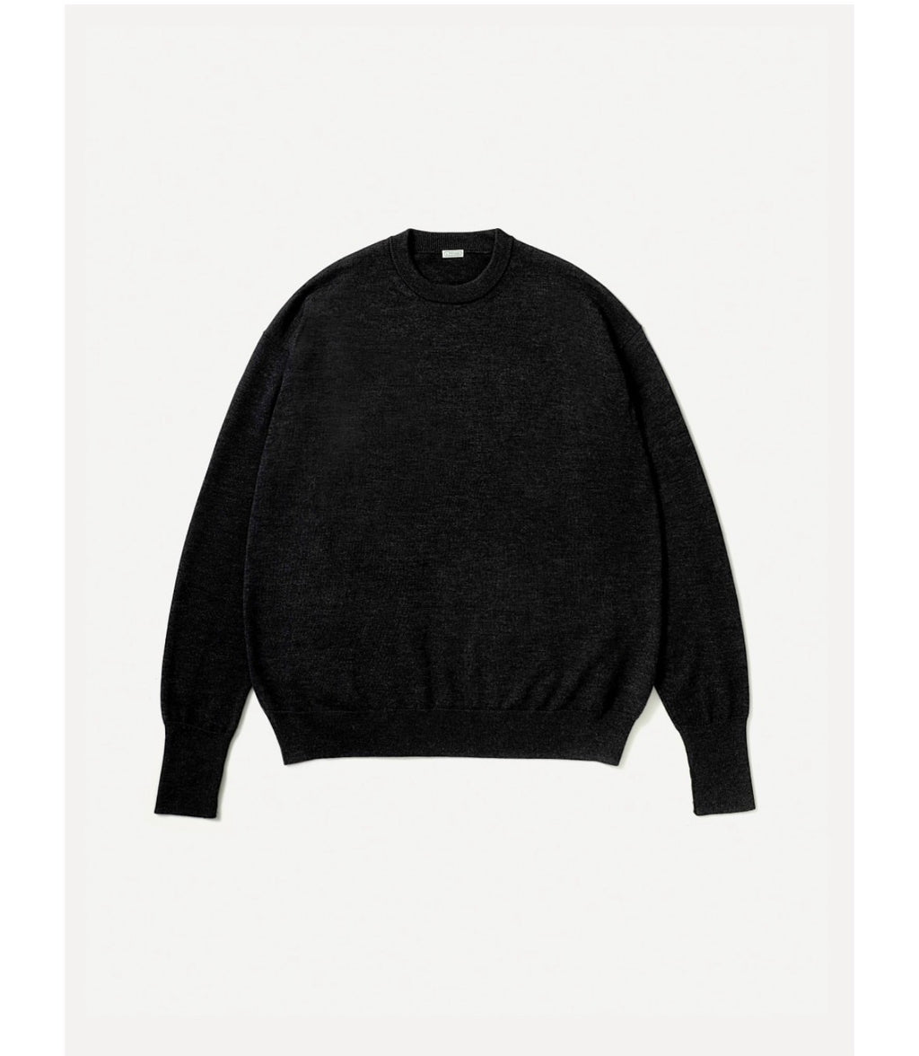 A.PRESSE 26AW Wool Knit Crew Neck Sweater