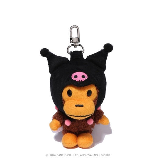 BAPE X KUROMI PLUSH DOLL KEYCHAIN