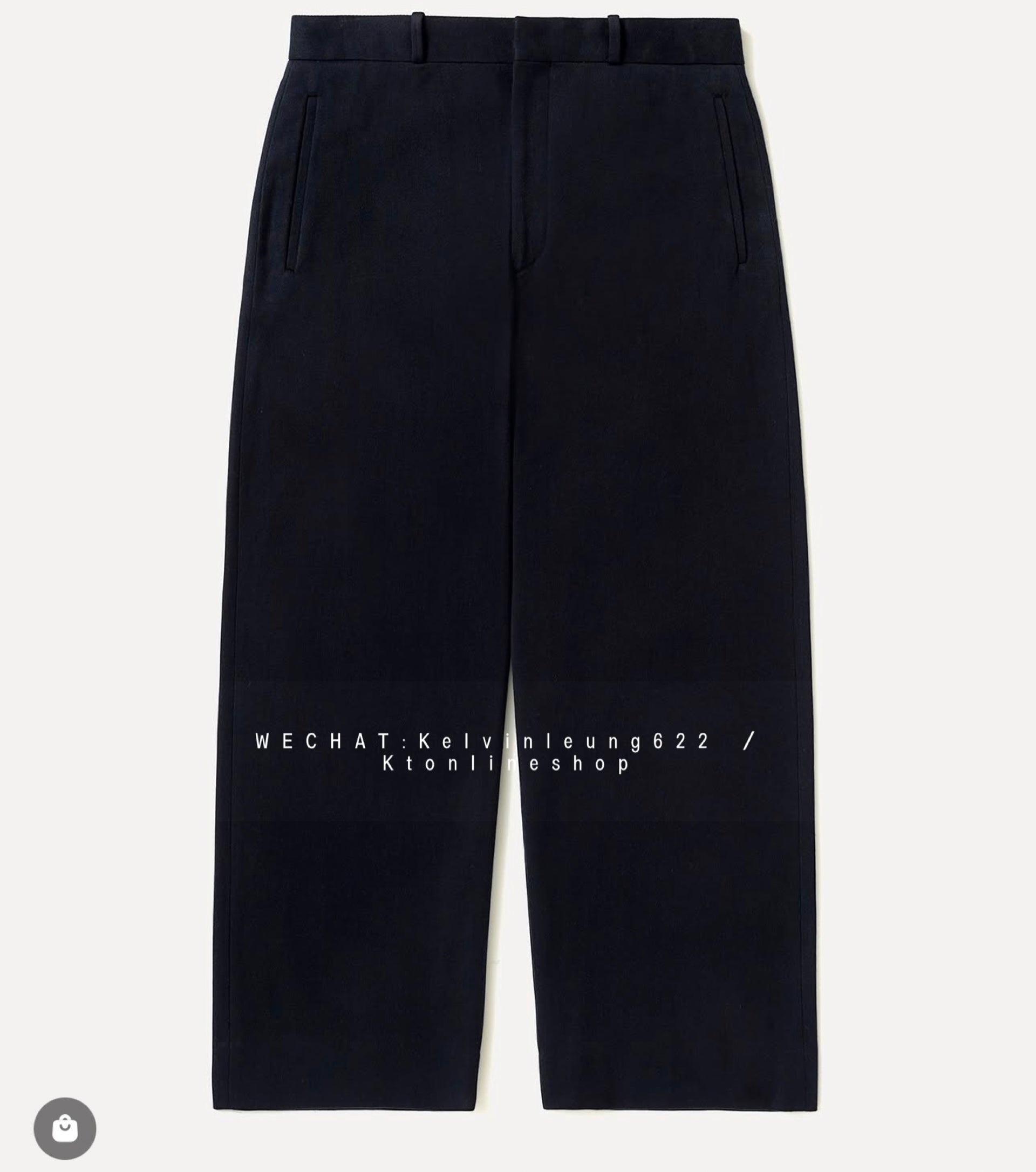 A.PRESSE 26AW Cotton Silk Twill Wide Trousers