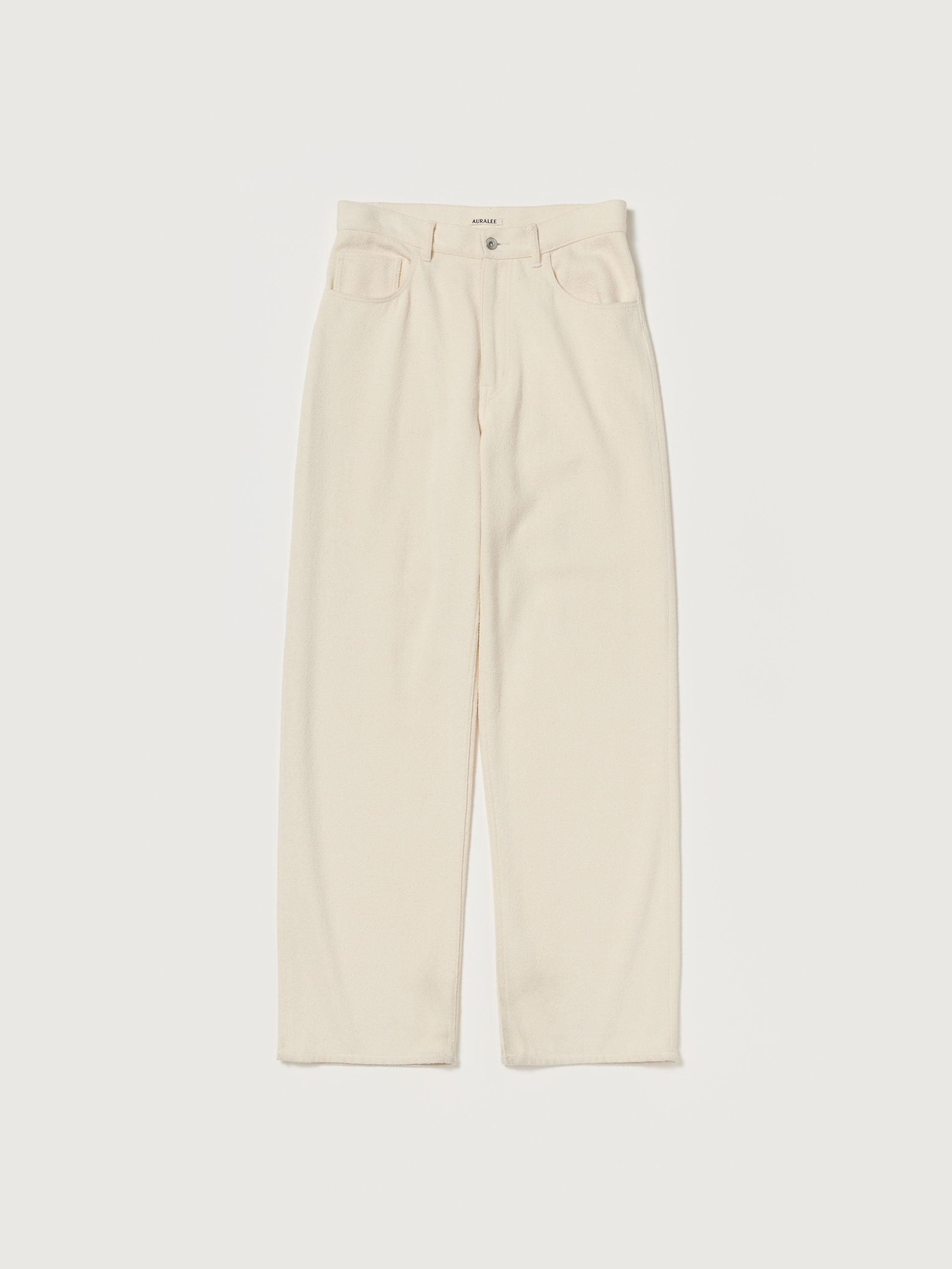 AURALEE 26AW SILK NEP DENIM 5P WIDE PANTS