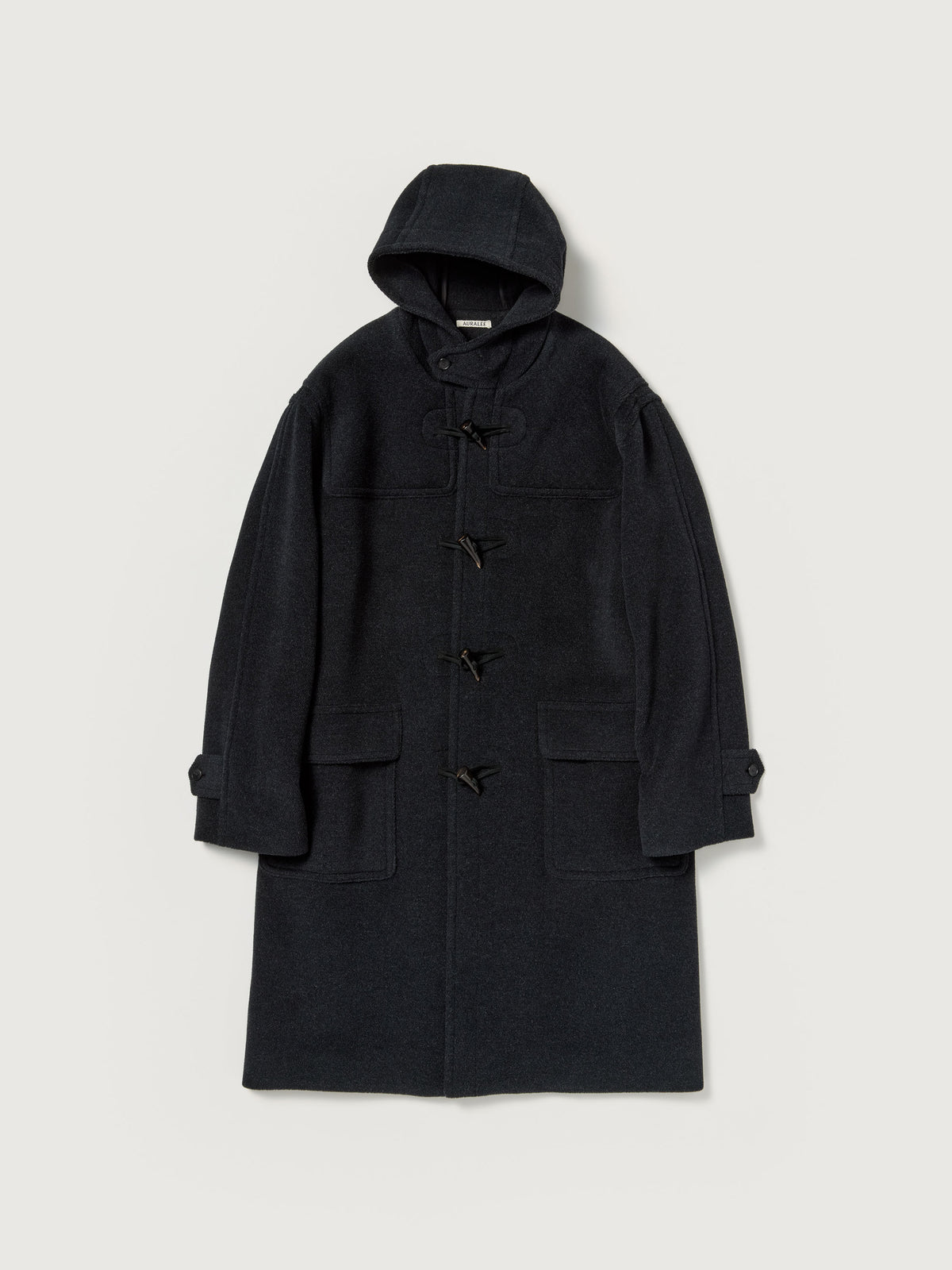 Auralee 26AW WOOL HERRINGBONE DUFFLE COAT