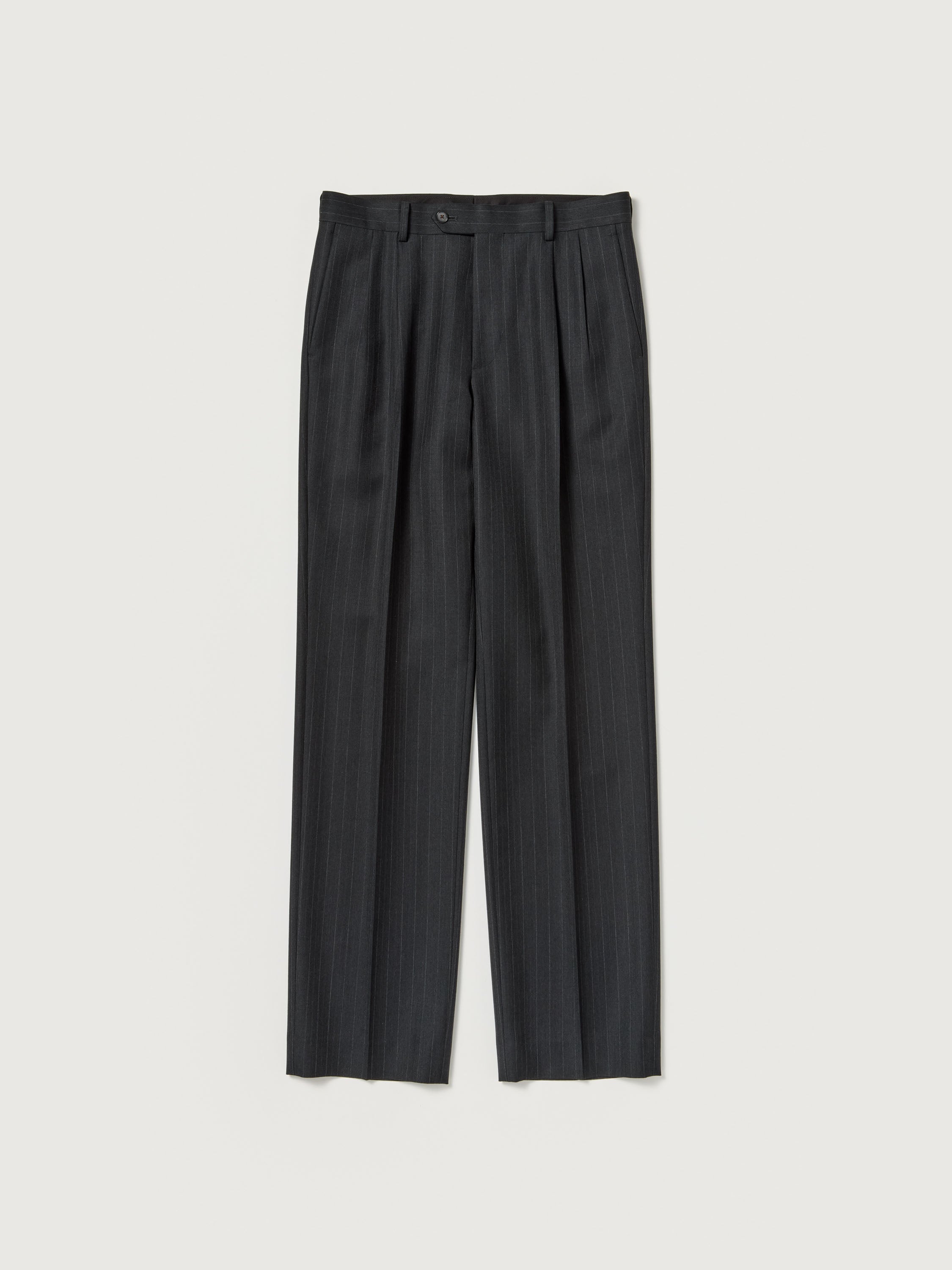 AURALEE 26AW BLUEFACED WOOL TWO-TUCK SLACKS