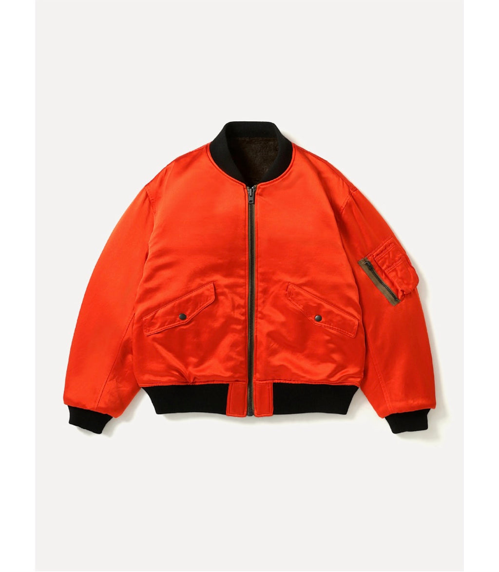 A.PRESSE 26AW Vintage Silk Test Sample Reversible Flight Jacket