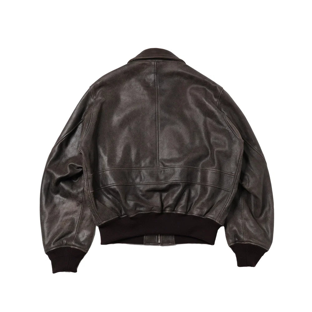 Herill 26AW Sheep Leather Sports Jacket