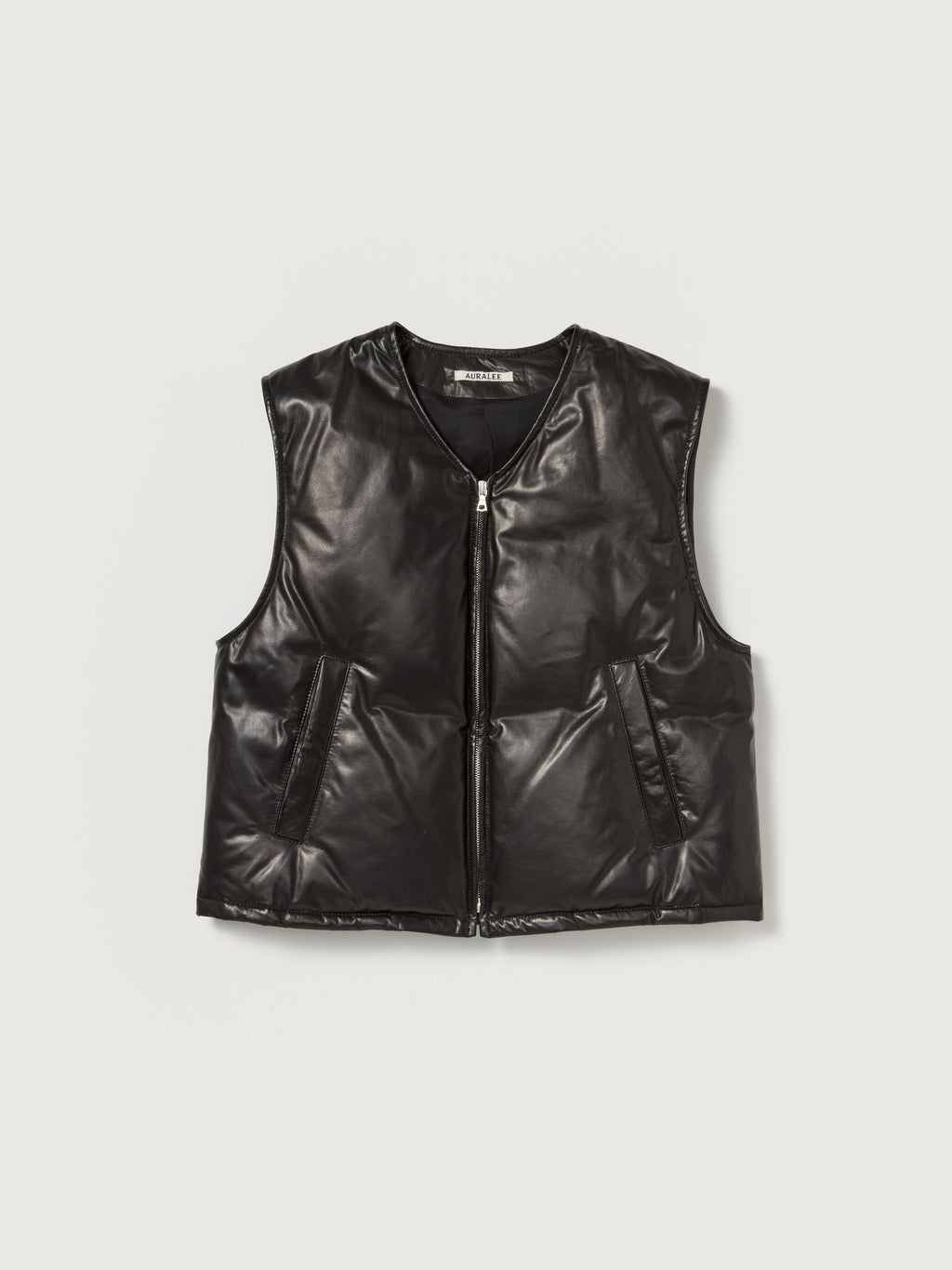 AURALEE 26AW FINE CALF LEATHER DOWN VEST