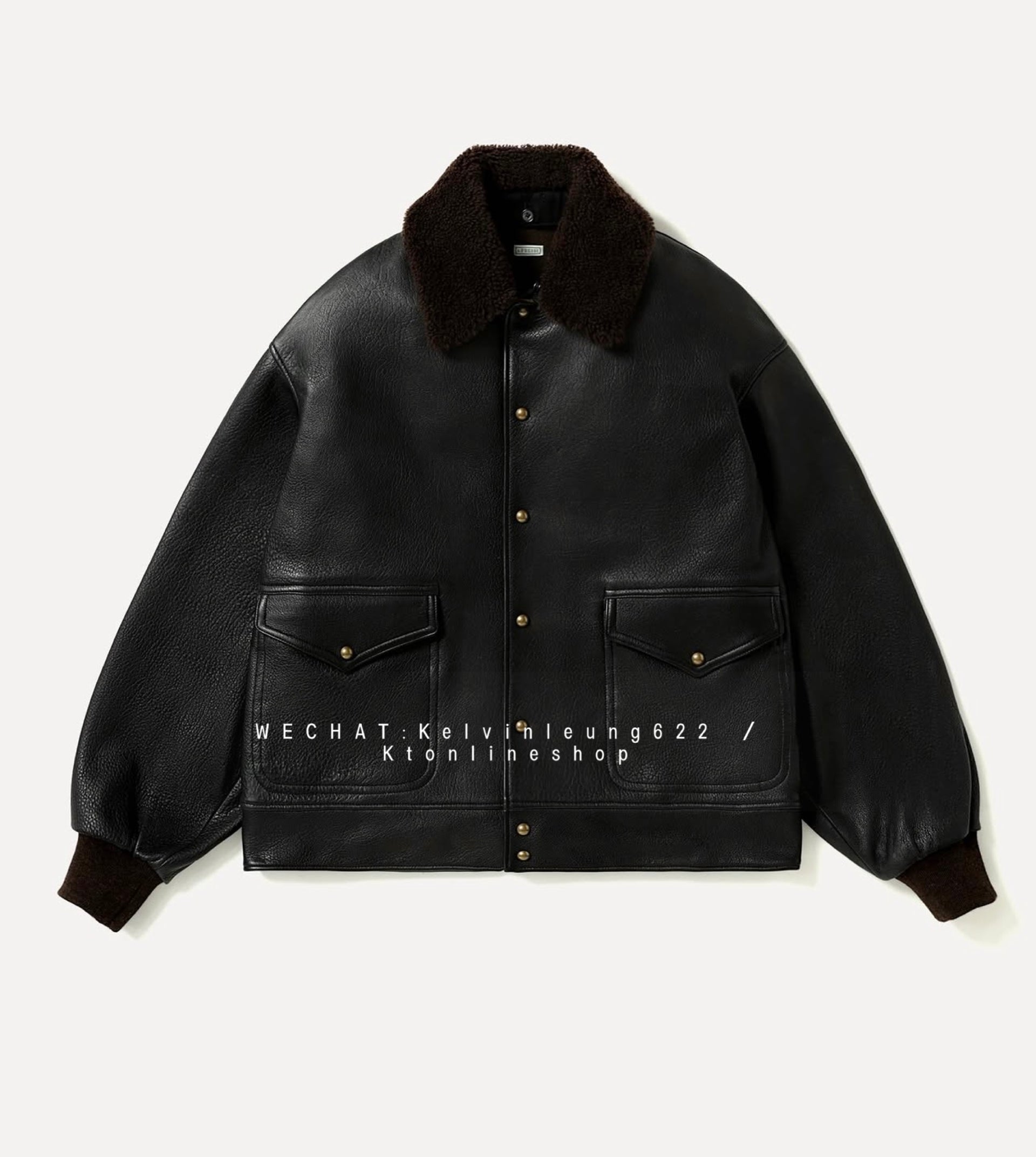 A.PRESSE 26AW Leather A-1 Flight Jacket