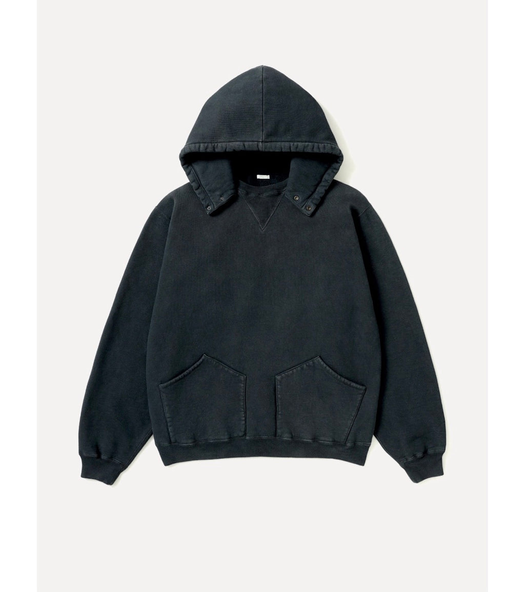 A.PRESSE 26AW Vintage Attached Snap Hood Sweat Parka