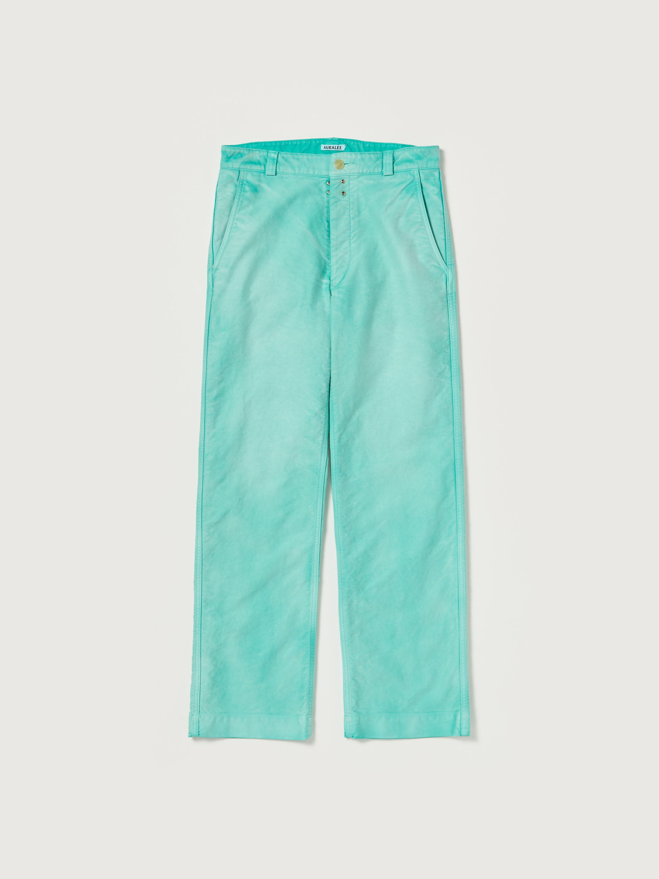 AURALEE 26AW GARMENT-DYED ORGANIC COTTON HEAVY MOLESKIN PANTS