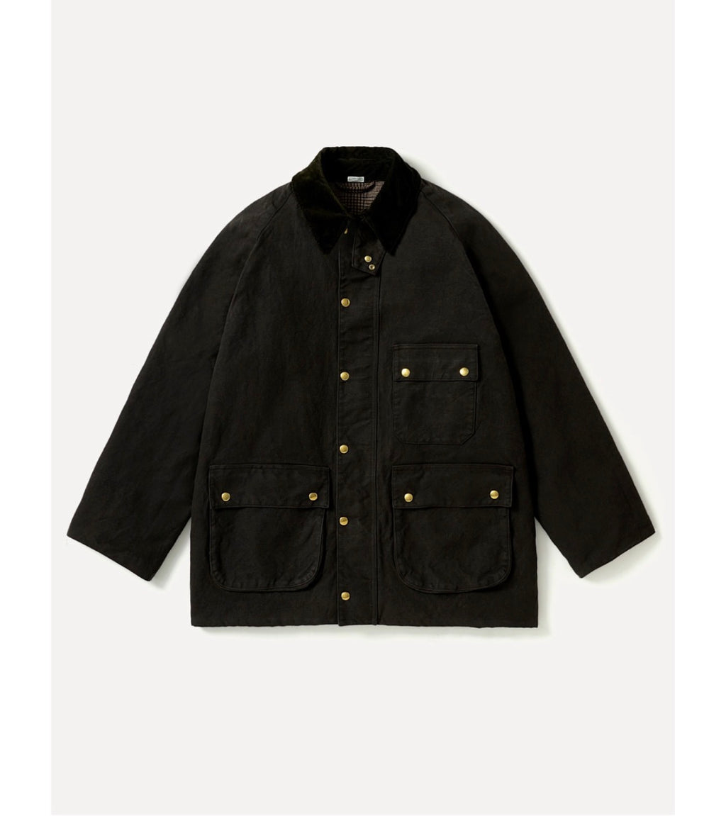 A.PRESSE 26AW Vintage Silk Hemp Riding Oiled Jacket
