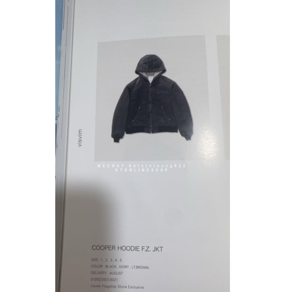 VISVIM 26FW COOPER HOODIE F.Z JKT