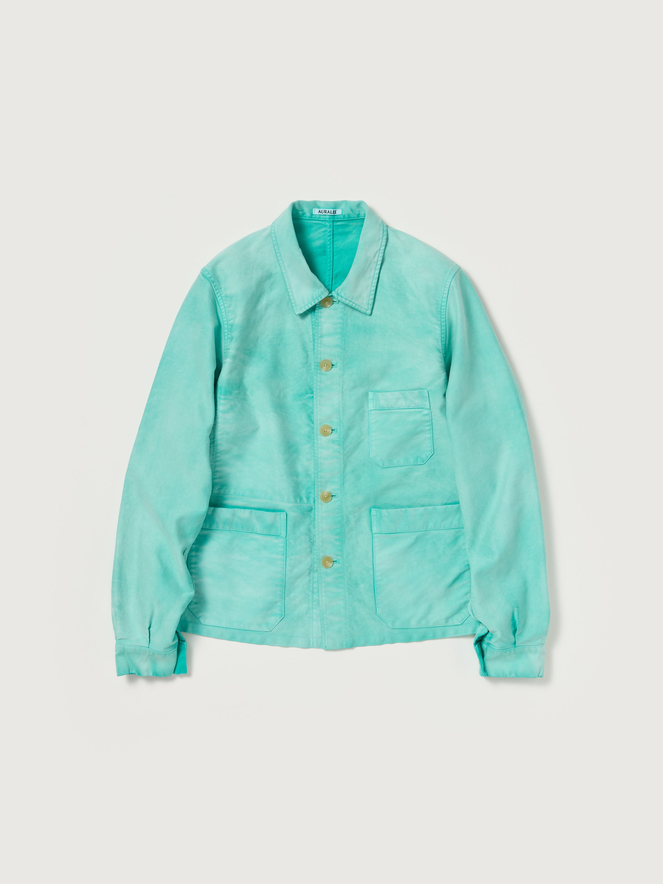 AURALEE 26AW GARMENT-DYED ORGANIC COTTON HEAVY MOLESKIN COVERALL