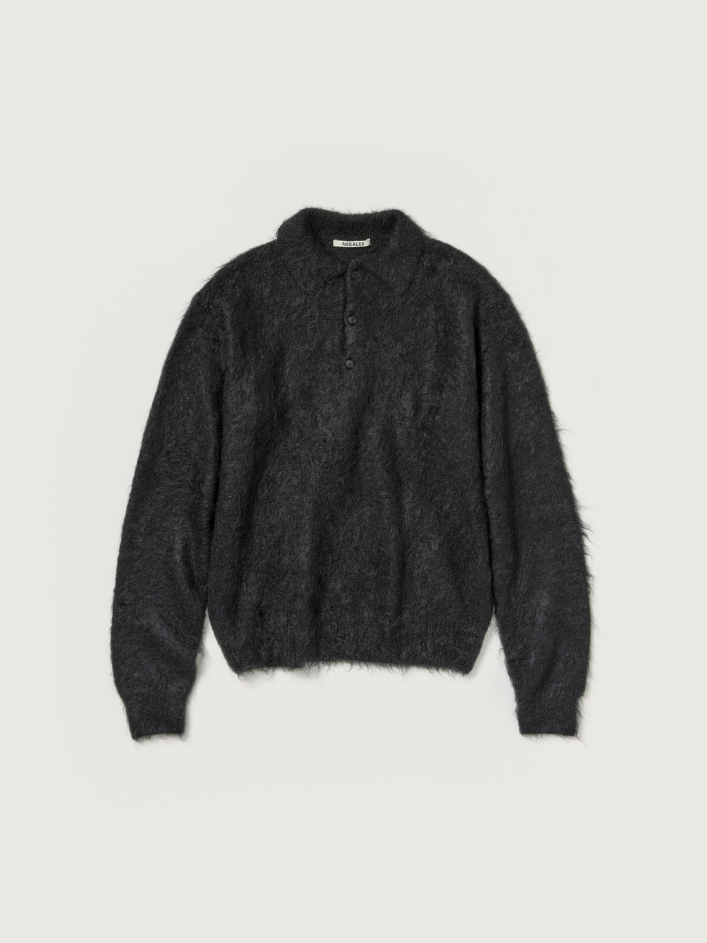 Auralee 26AW BRUSHED SUPER KID MOHAIR KNIT POLO
