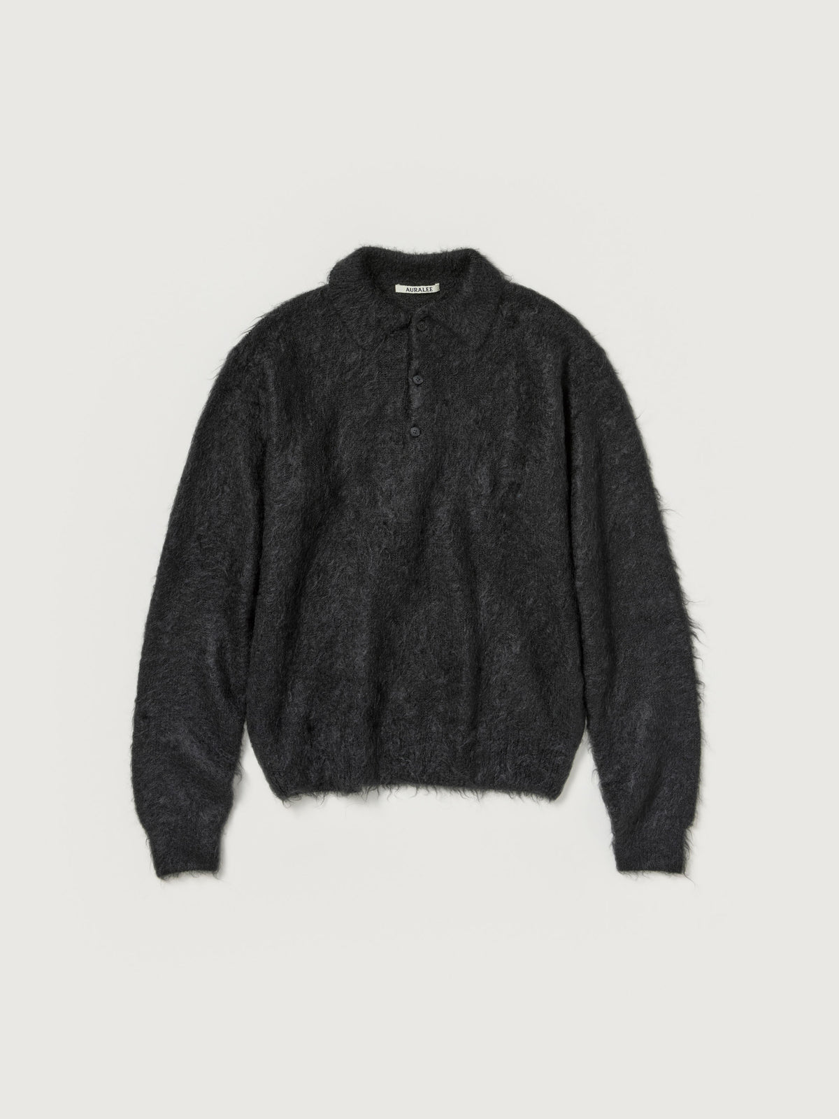 Auralee 26AW BRUSHED SUPER KID MOHAIR KNIT POLO