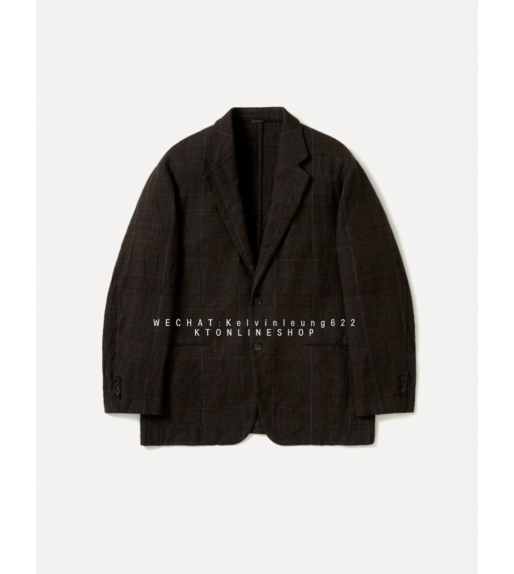 A.PRESSE 26AW Washed Alpaca Linen Tweed Jacket