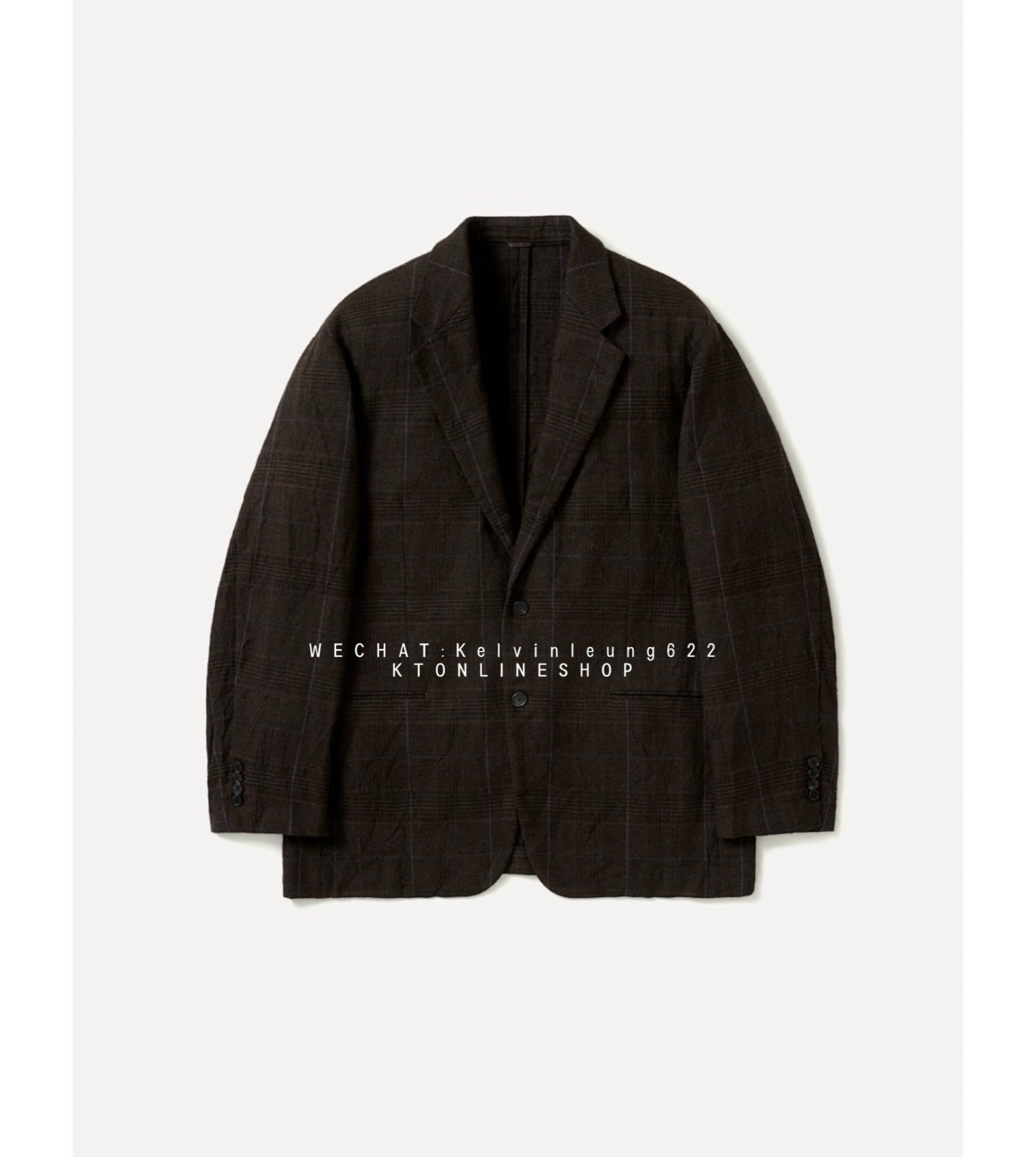 A.PRESSE 26AW Washed Alpaca Linen Tweed Jacket