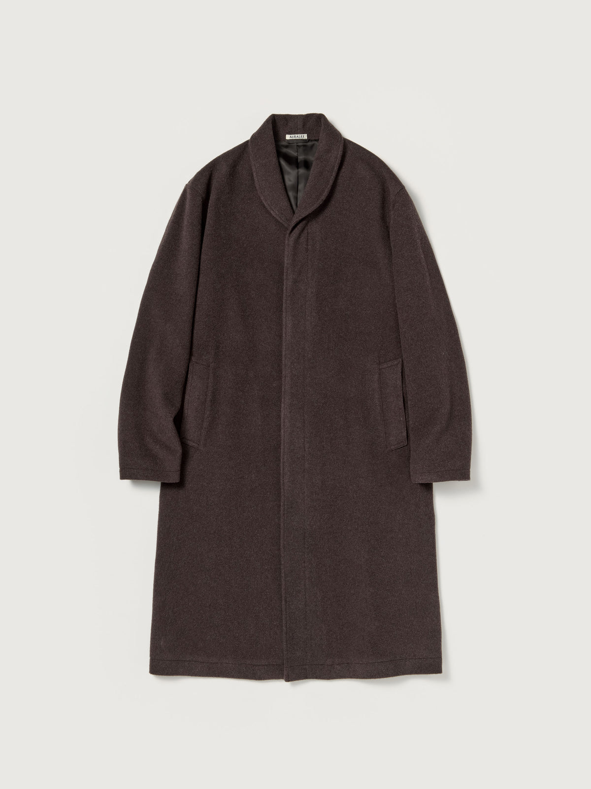 Auralee 26AW SUPER FINE WOOL MOSSER SHAWL COLLAR COAT