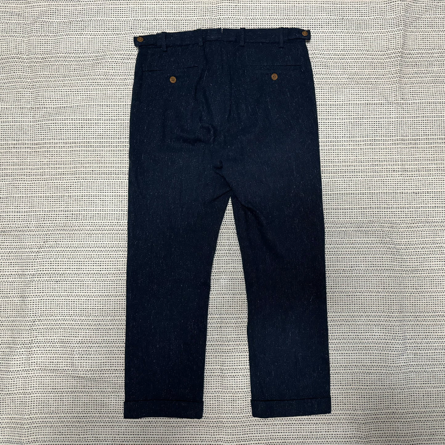 VISVIM HIGH-WATER SLACKS (MELANGE WOOL)