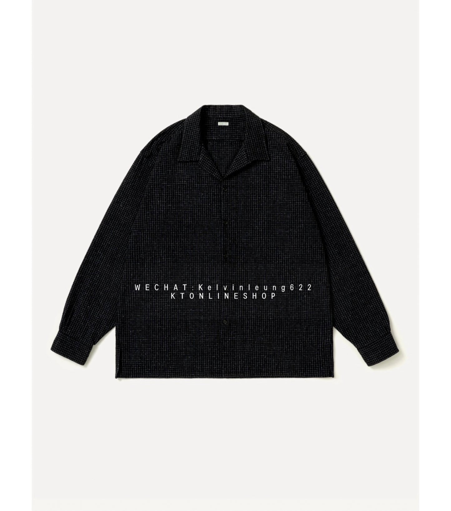 A.PRESSE 26AW Silk Nep Loop Collar Shirt