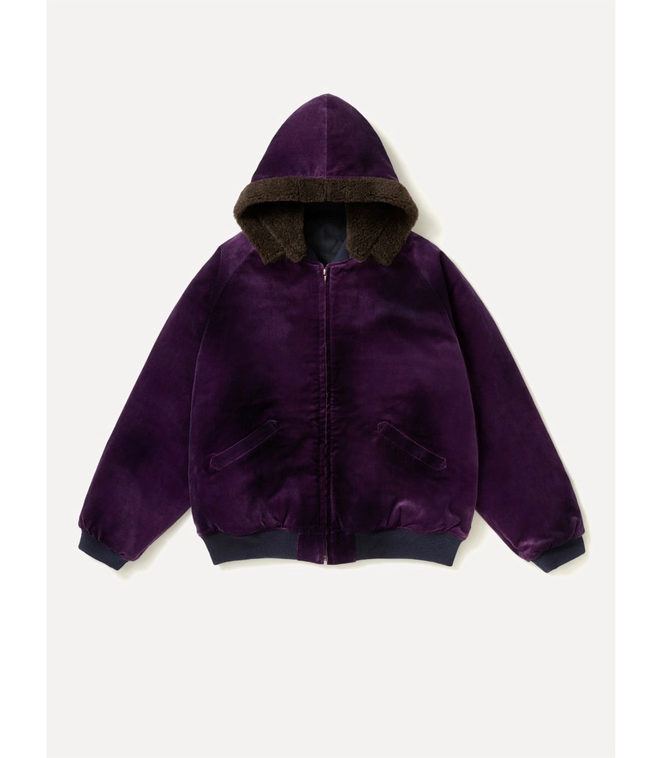 A.PRESSE 26AW Vintage Souvenir Velour Hooded Jacket