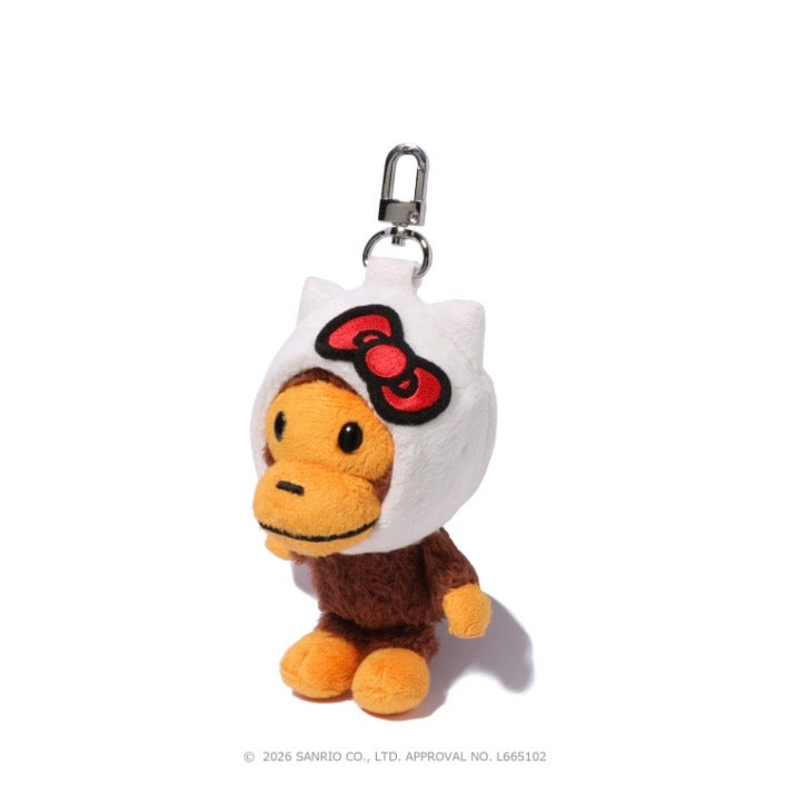 BAPE X HELLO KITTY PLUSH DOLL KEYCHAIN