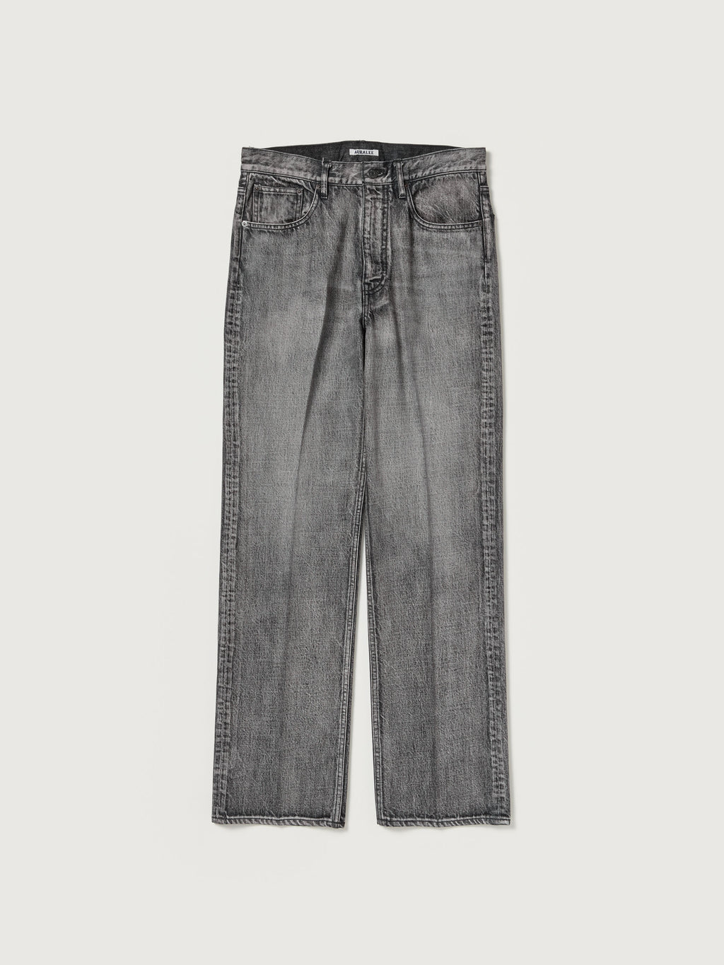 Auralee 26AW FADED HEAVY DENIM CENTER-PLEATED PANTS