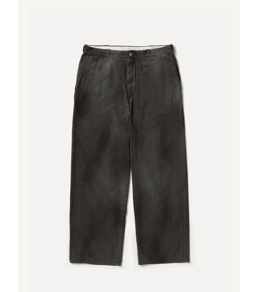 A.PRESSE 26SS Vintage Black Chambray Work Pants