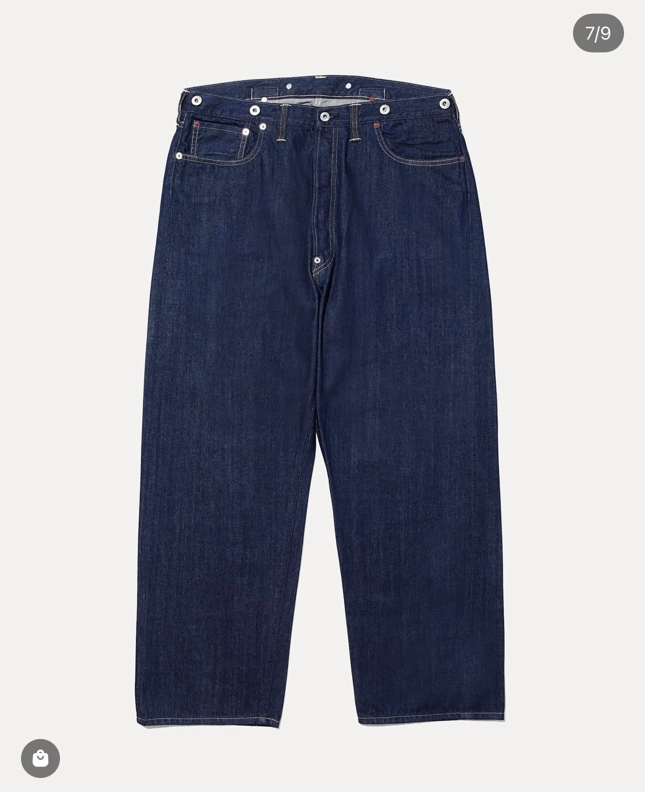 A.PRESSE 26SS No.22 Washed Wide Denim Pants