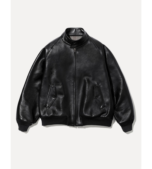 A.PREESE 25AW LEATHER HARRINGTON JACKET