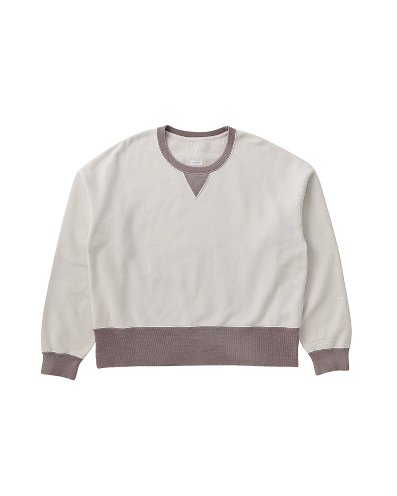VISVIM 26FW FELLOW SWEAT L/S 2-TONE CRASH