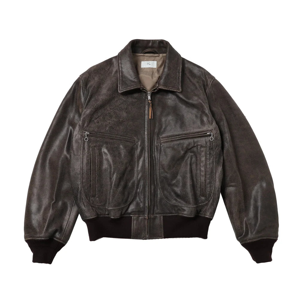 Herill 26AW Sheep Leather Sports Jacket