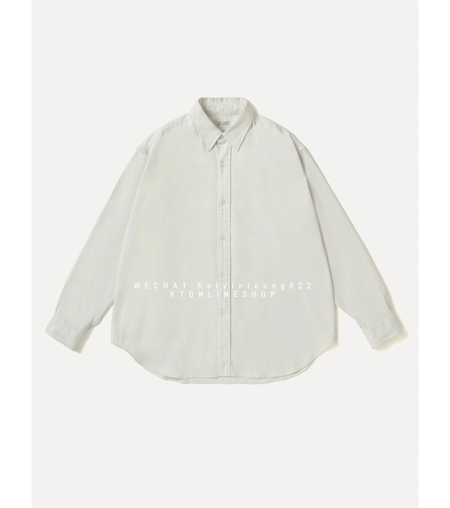 A.PRESSE 26AW Double Weave Twill Regular Collar Shirt