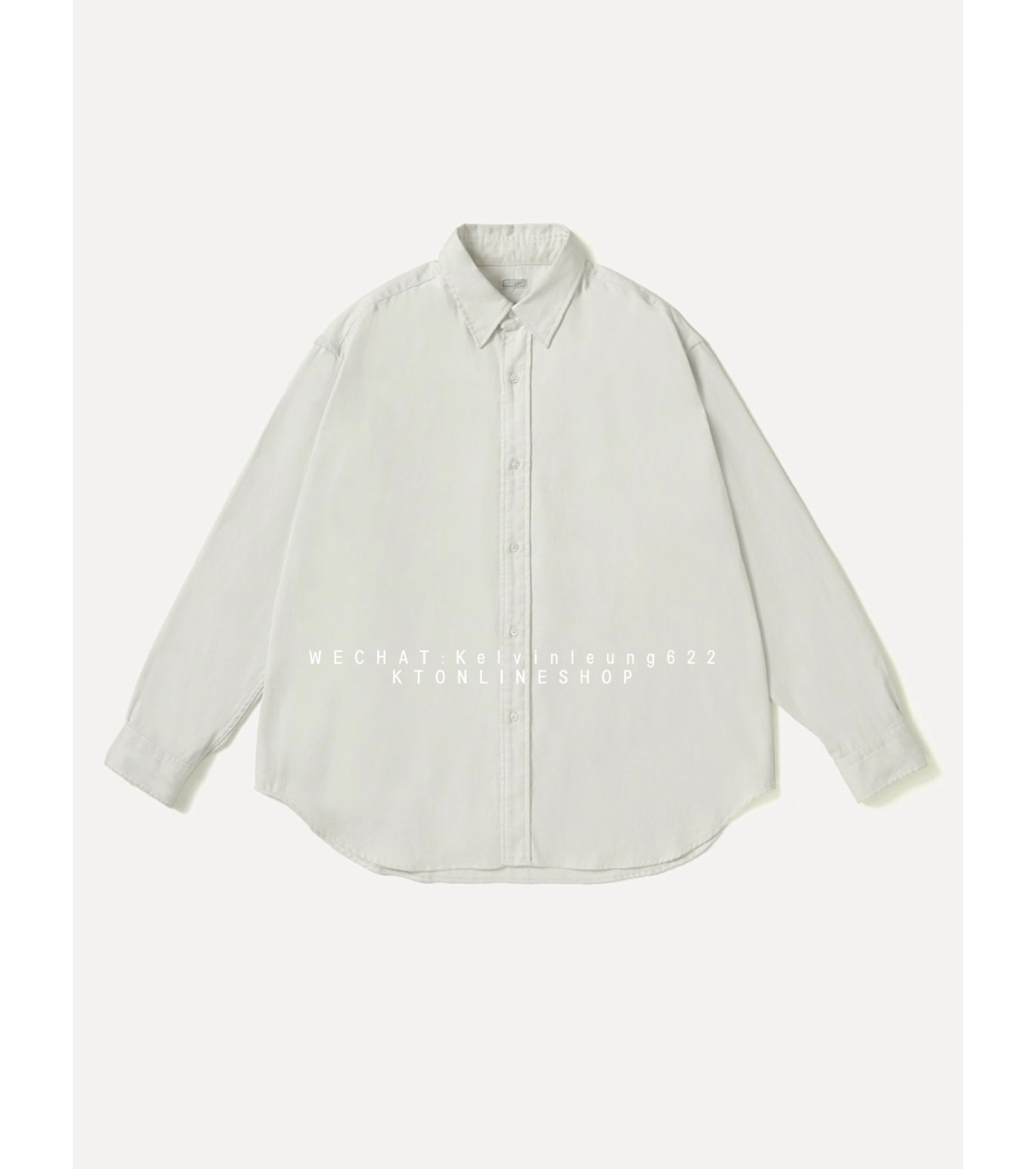 A.PRESSE 26AW Double Weave Twill Regular Collar Shirt