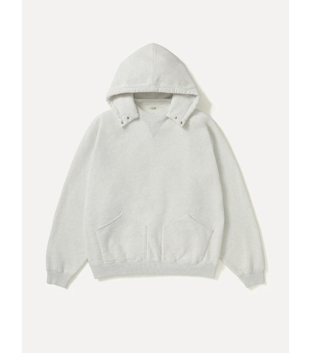 A.PRESSE 26AW Vintage Attached Snap Hood Sweat Parka
