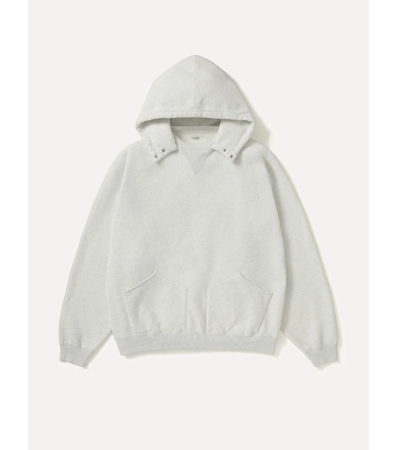 A.PRESSE 26AW Vintage Attached Snap Hood Sweat Parka