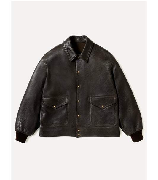 A.PRESSE 26SS Leather A-1 Flight Jacket